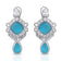 Paraiba In White Plating