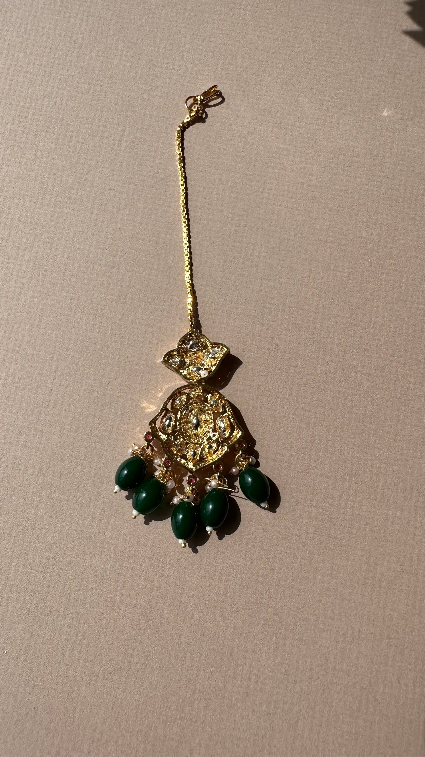 Rijah Green Beads Tikka