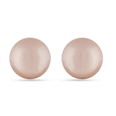 Blush Pink Pearl Stud Earrings