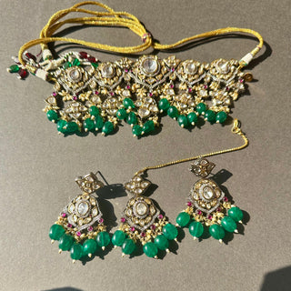 Kainaat Two Tone Necklace Set