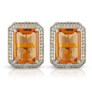 Falaknaz - Green Doublet Stud Earrings