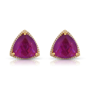 Luciana - Colored Stone CZ Earrings