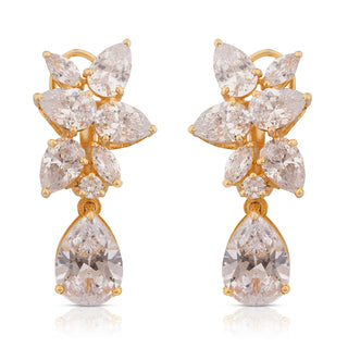 Amreen - Cubic Zirconia Dangle Earrings