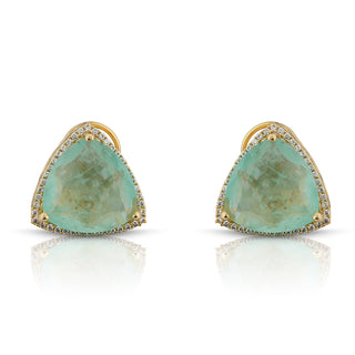 Luciana - Colored Stone CZ Earrings