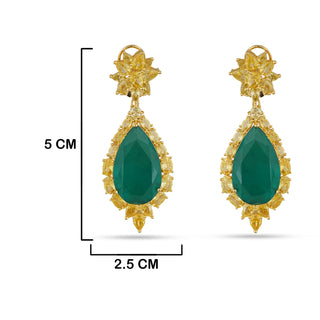 Liza - Green Doublet Earrings