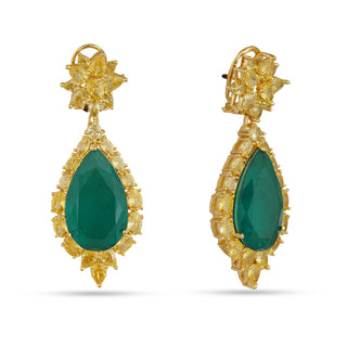 Liza - Green Doublet Earrings