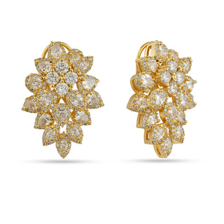 Emerson - Gold CZ Stud Earrings