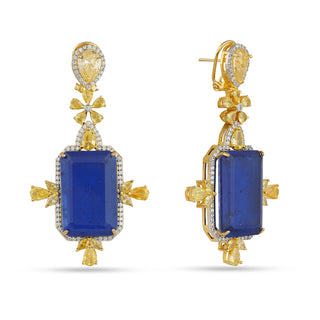 Daniella - Blue Doublet Earrings