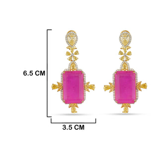 Daniella - Pink Doublet Earrings