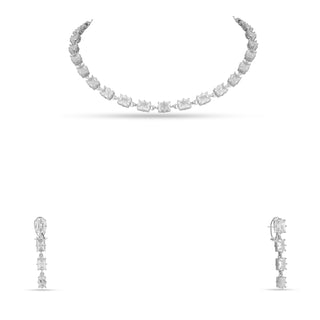 Sloane - Baguette Cut CZ Necklace Set