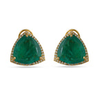 Green Stone Gold Plating