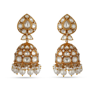 Mahvish - Kundan Jhumki earrings