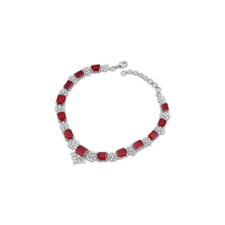 Maheera - Ruby red stone choker set