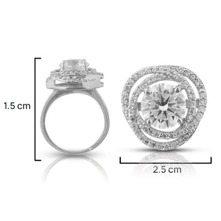 Jean - Round CZ Ring