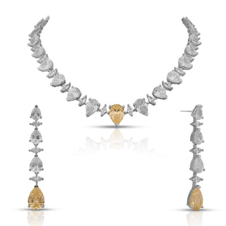 Blake - Yellow CZ Necklace Set