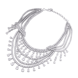 Faye - Multi Layer CZ Necklace Set