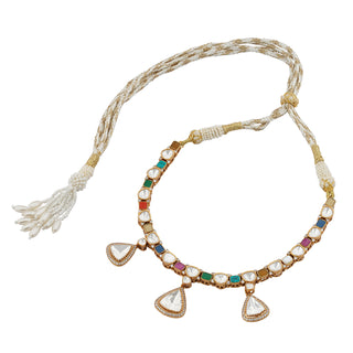 Samaira - Polki and Multi-Colour Stone Necklace Set