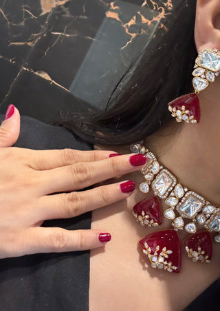 Lyana - Doublet Drop Choker Set