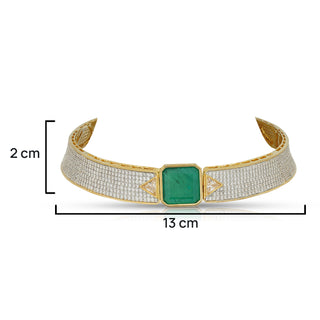 Nora - Green Doublet Stone Choker Set