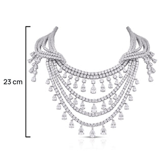 Faye - Multi Layer CZ Necklace Set