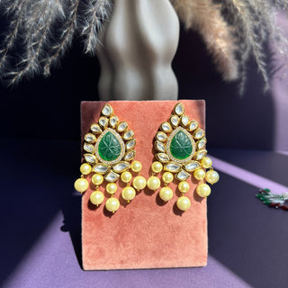 SEHAR - Green Stone Kundan Choker Set