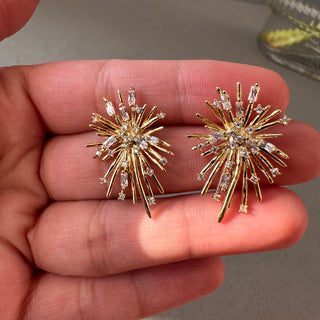 Gold Sparkle Studs