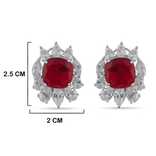 Basaaria - Ruby Red Necklace Set