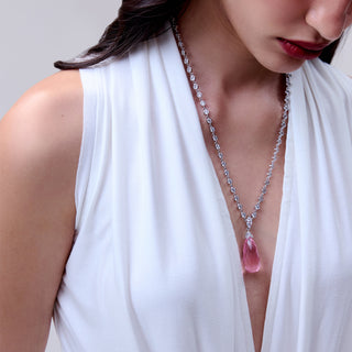 Azzura Emerald Drop Necklace
