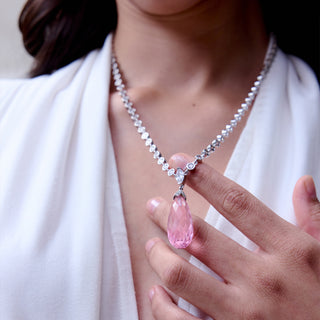Azzura Emerald Drop Necklace