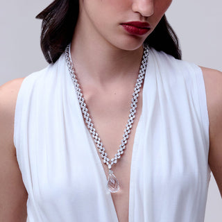 Azzura Emerald Drop Necklace