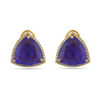 Blue Stone Gold Plating