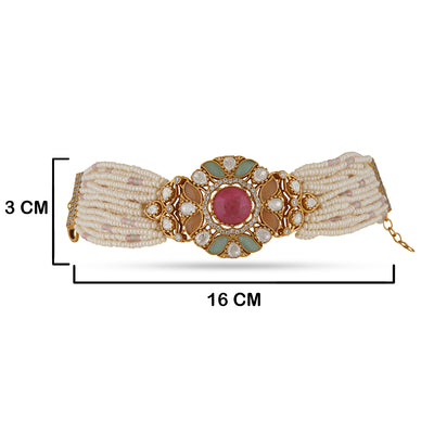Firdous - Pastel colour stone bracelet