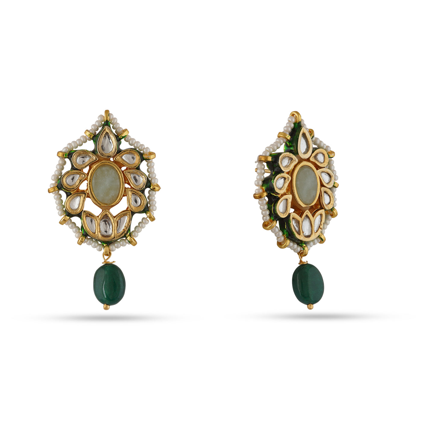 Fusaylah - Kundan earrings