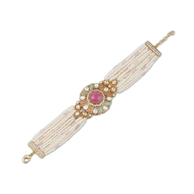 Firdous - Pastel colour stone bracelet