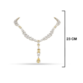 Fir - Yellow CZ necklace set