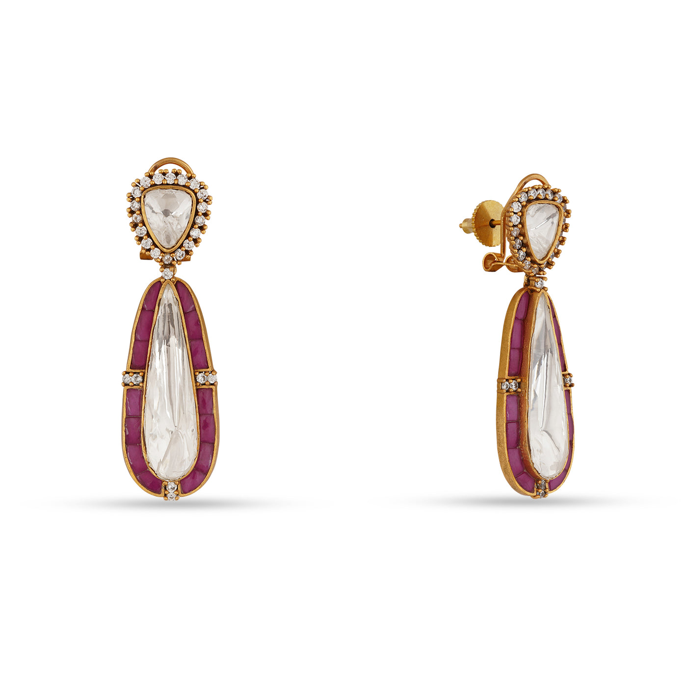 Farhat - Polki earrings