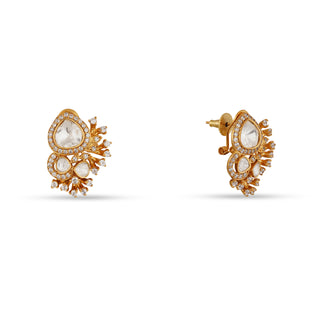 Farihah - Polki stud earrings