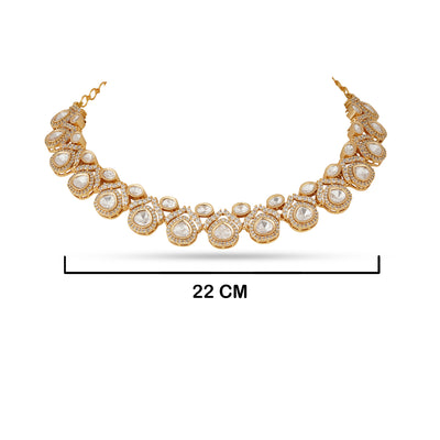 Halah - Gold plated Kundan Necklace Set