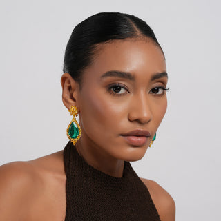 Liza - Green Doublet Earrings