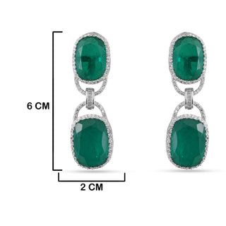 Heela - Emerald Green Doublet Necklace Set