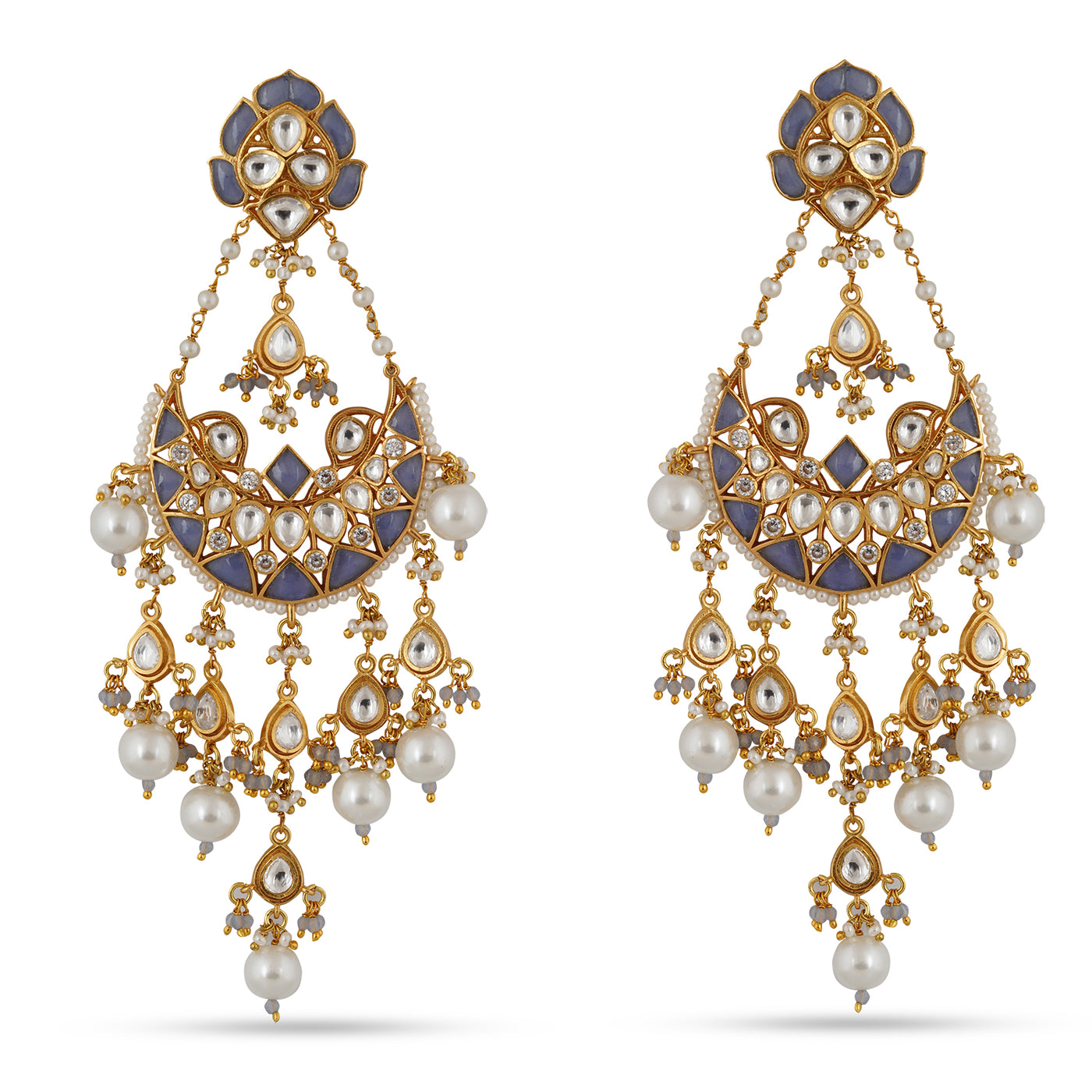 Huda - Chandbali earrings