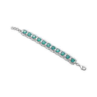 Hibba - Emerald green stone bracelet