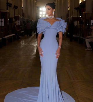 Serena - Aqua Blue Stone Pearl Choker