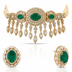 Emerald Green with Gold Finsih