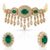 Emerald Green with Gold Finsih