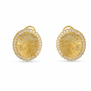 Angelica - Carved Stone Studs