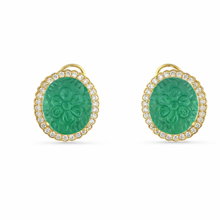 Angelica - Carved Stone Studs