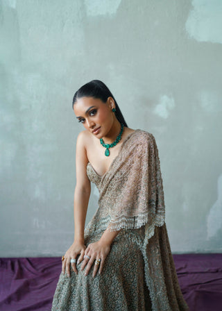 Esra - Green Doublet Necklace Set