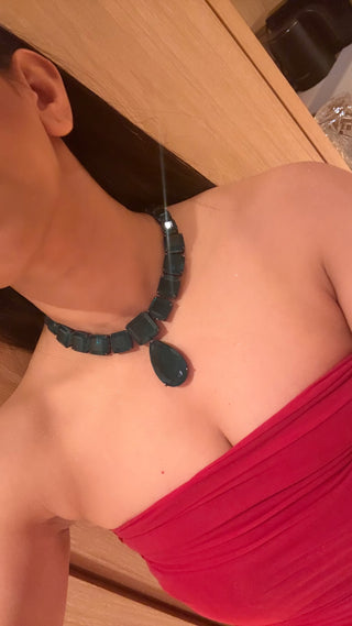 Esra - Green Doublet Necklace Set