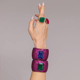 Safa - Emerald Green Stone Bracelet